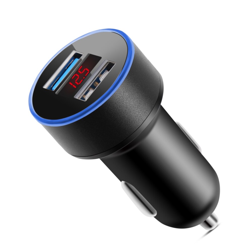 Cargador de teléfono con pantalla LED 3.1A, cargador de coche con USB Dual para chevrolet cruze lacetti aveo captiva trax sail para GAZ Gazelle