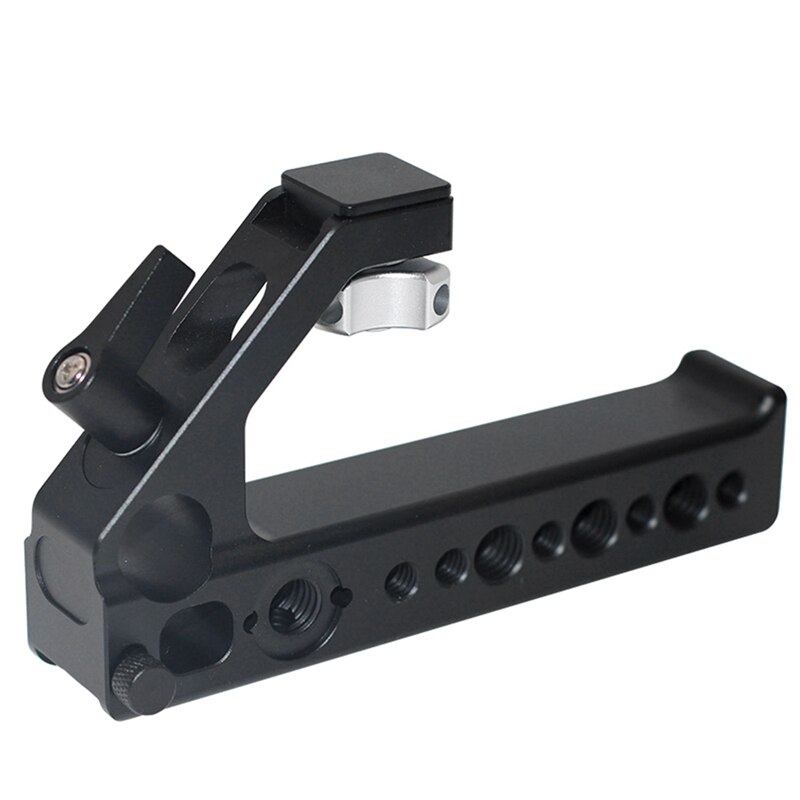 Punho superior da sapata quente do punho punho do queijo da sapata com adaptador projetado anti-fora da sapata + 15mm haste braçadeira dslr câmera