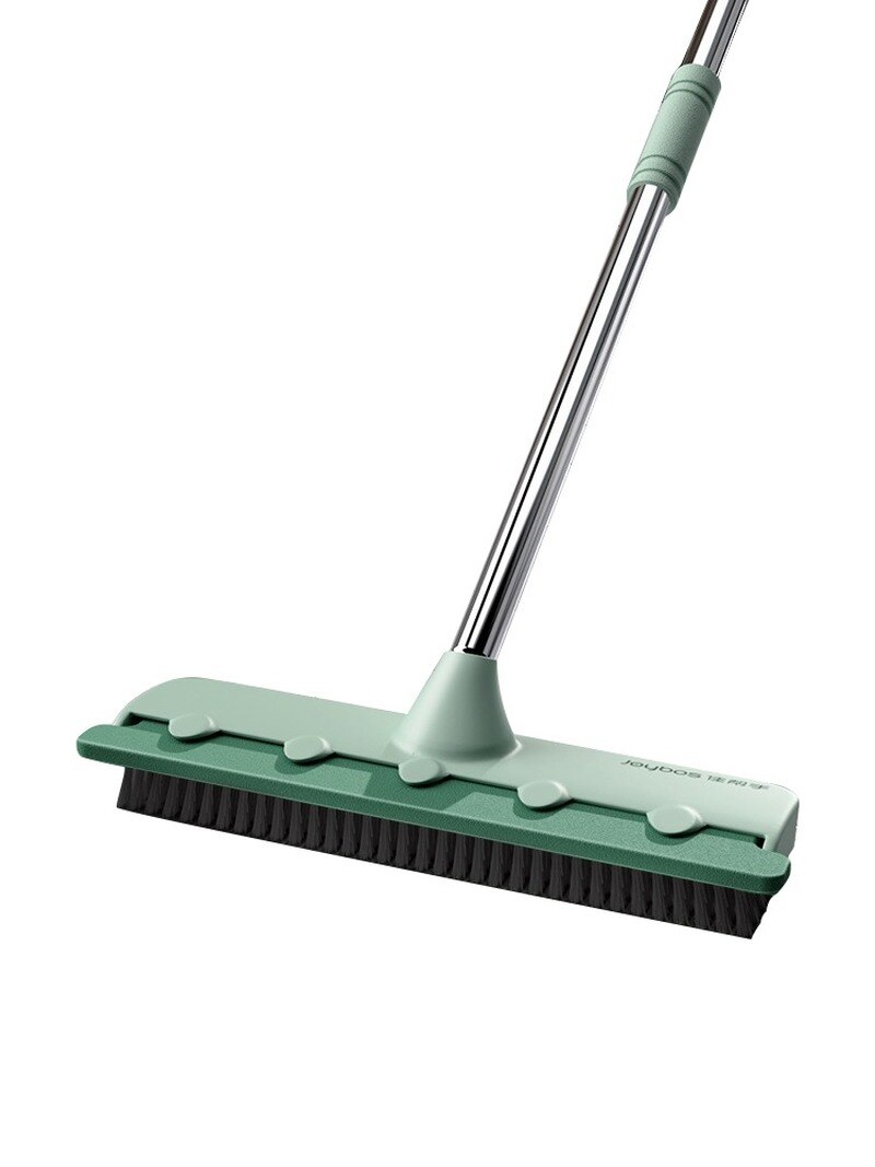 Brosse de nettoyage de sol 2 en 1, brosse à récurer de piscine, essuie-glace de salle de bains, raclette de fenêtre à poils rigides, balai magique, brosse de nettoyage de sol de baignoire et de carrelage