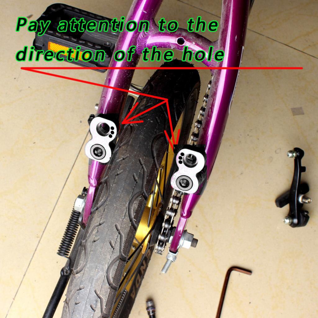 Mountainbike bremsekonverter v bremsestativ cykelholder ramme bremseadapter cykel v bremselængde tilbehør sort / rød