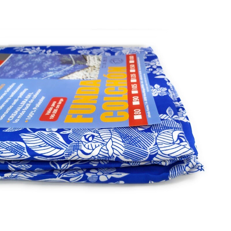 Denier Matrashoes Blauw Rits L Bloem 135X190 Cm