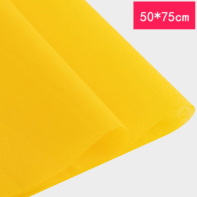 Papier d'emballage pour Bouquets de fleurs, 40 pièces, papier d'emballage décoratif doublé pour Bouquets de fleurs, matériaux d'emballage de cuisson pour fleuristes: yellow