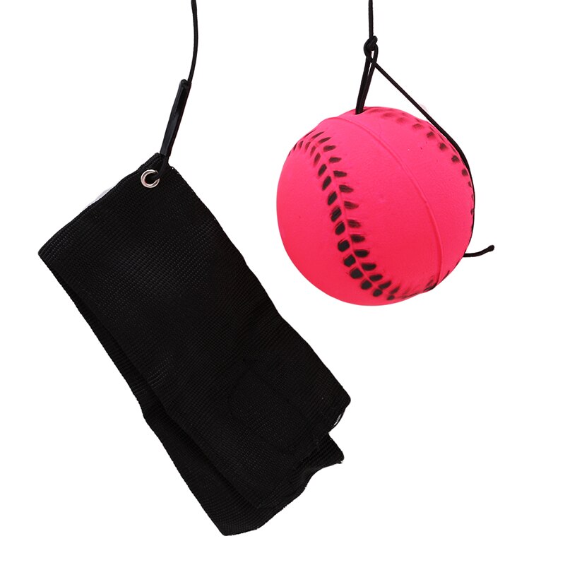 Balle élastique en caoutchouc avec bande de doigts rebondissante, exercice du poignet, balles à rebond, jouets éducatifs pour enfants