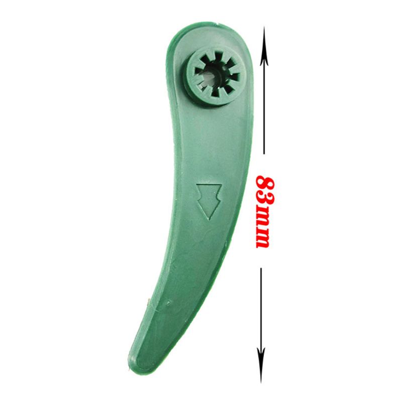 10 stk plastudskiftning græstrimmer trimmer knive plæneklipper kniv til bosch art 26-18 23-18 li havetilbehør