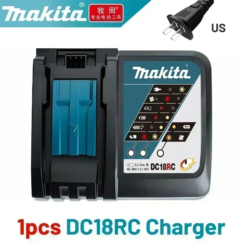 18v batterilader makita original,makita 18v 14.4v 10.8v 4 puertos lithium batteri hurtiglader ,18v makita batteri med lader: Champagne