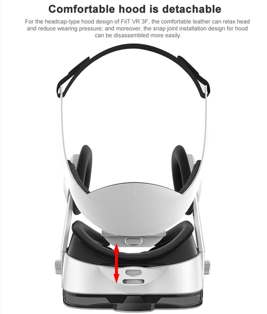 Originele Vr Bril Voor Smartphone 4-6.4 Inch Virtual Reality 3D Glazen Doos Ondersteuning 0-800 Bijziendheid Vr headset Helm Voor Telefoon