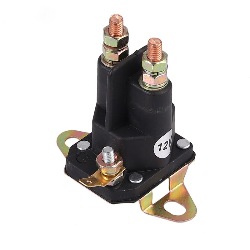 Justech Universal Magnetic Switch Starter Relay 12V 3 Connections Lawnmower Ride-on Mower Lawn tractor For Ariens Amf Murray MTD