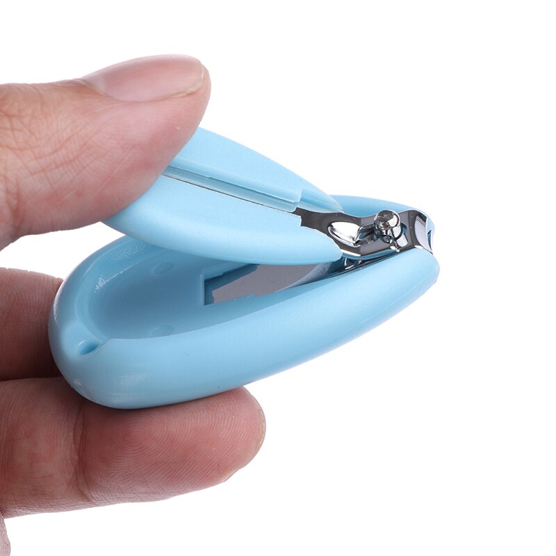 1Pc Baby Nagelknipper Veiligheid Cutter Peuter Infant Schaar Willekeurige Kleur
