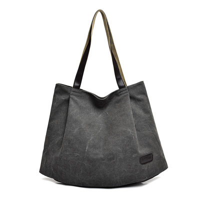 SGARR Large Capacity Canvas Women Handbags Shoulder Bag Ladies Crossbody Bags Casual Tote Messenger Bags: Gray