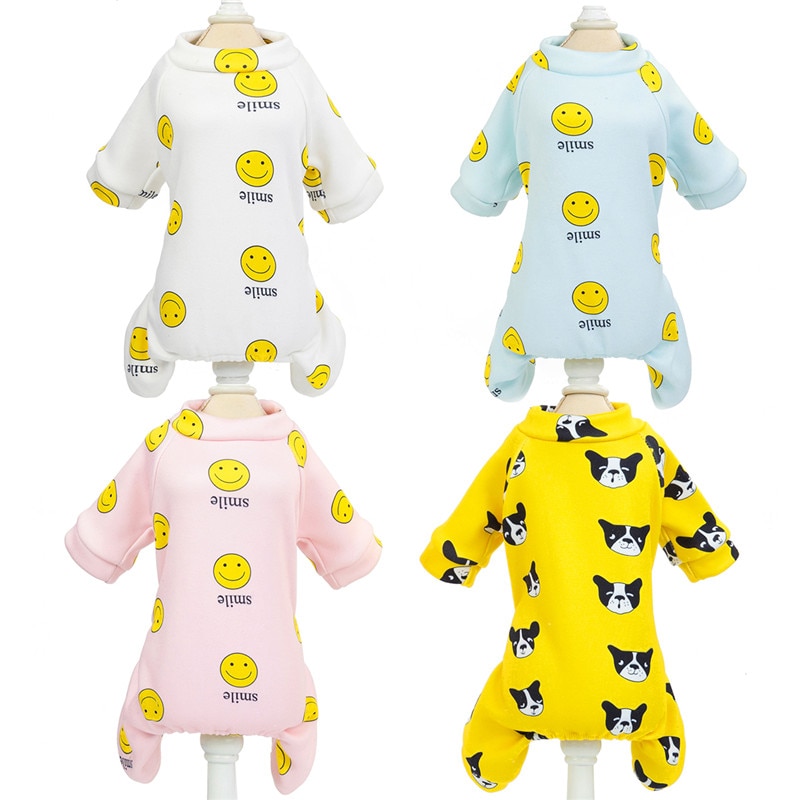 Hvalpe jumpsuit lille hund romper teddy chihuahua tøj sweater