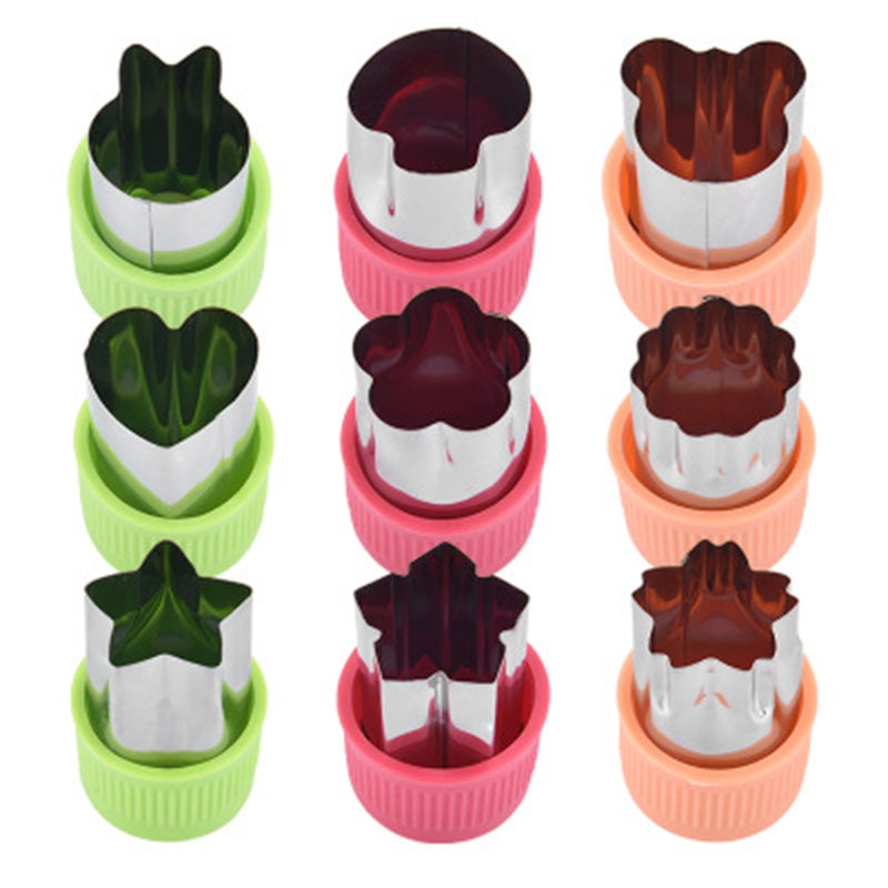 3 pièces/lot légumes Cutter étoile coeur forme Portable légumes outils acier inoxydable cuisine accessoires légumes Cutter