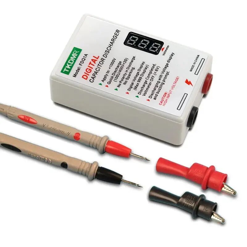 TKDMR Sparkpen Battery Capacitor Fast Discharge Pen - Discharger Protection Electrician Voltage Discharging Tool for Electronic: Default Title