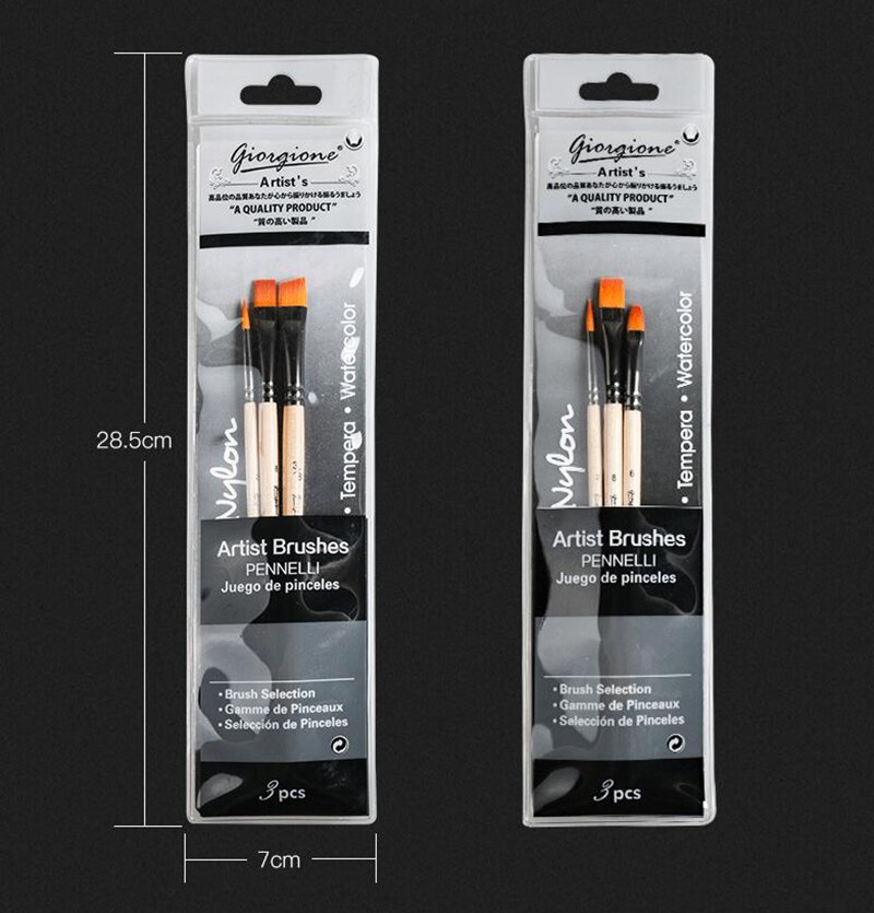 Outtshop Kleine penselen, 60 stuks penselen met platte en ronde puntige, gezichtsverfpenselen kunst voor acryl-, aquarel-, olie- en gouacheverf, ideaal voor lichaamsgezicht, decoraties (100