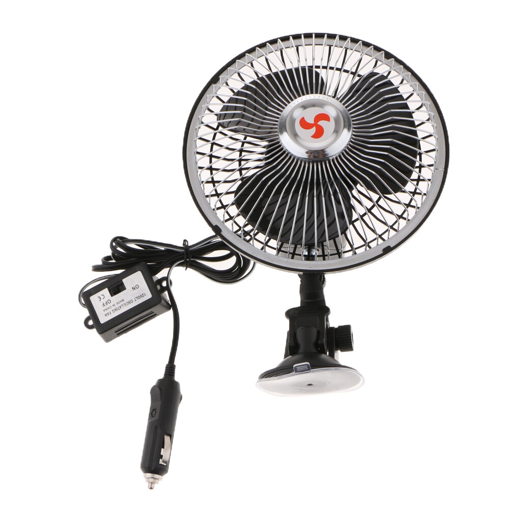 6&#39;&#39; 12V 8W Car Vehicle Truck Cooling System Electric Fan W/ Lighter On/off Switch