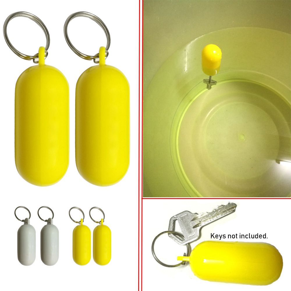 1/2pcs Kayak Floating Keyring Fender Buoyant Key Ring Marine Sailing Boat Float Canal Keychain Water Sports Accessories