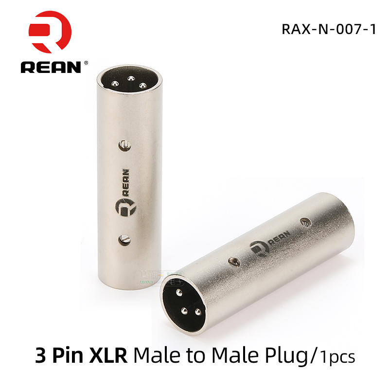 NEUTRIK's REAN Audio Video Conversion Adapter XLR to XLR, XLR to RCA, XLR to 6.35, 6.35 to RCA Female, 6.35 Female, 6.35 to 3.5