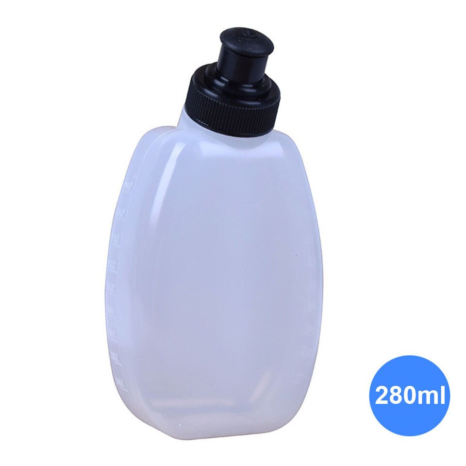 Botella de agua de 280ml, contenedor de almacenamiento sin BPA para correr, cinturón de hidratación, mochila, riñonera, chaleco de Camping: 1pcs-280ml