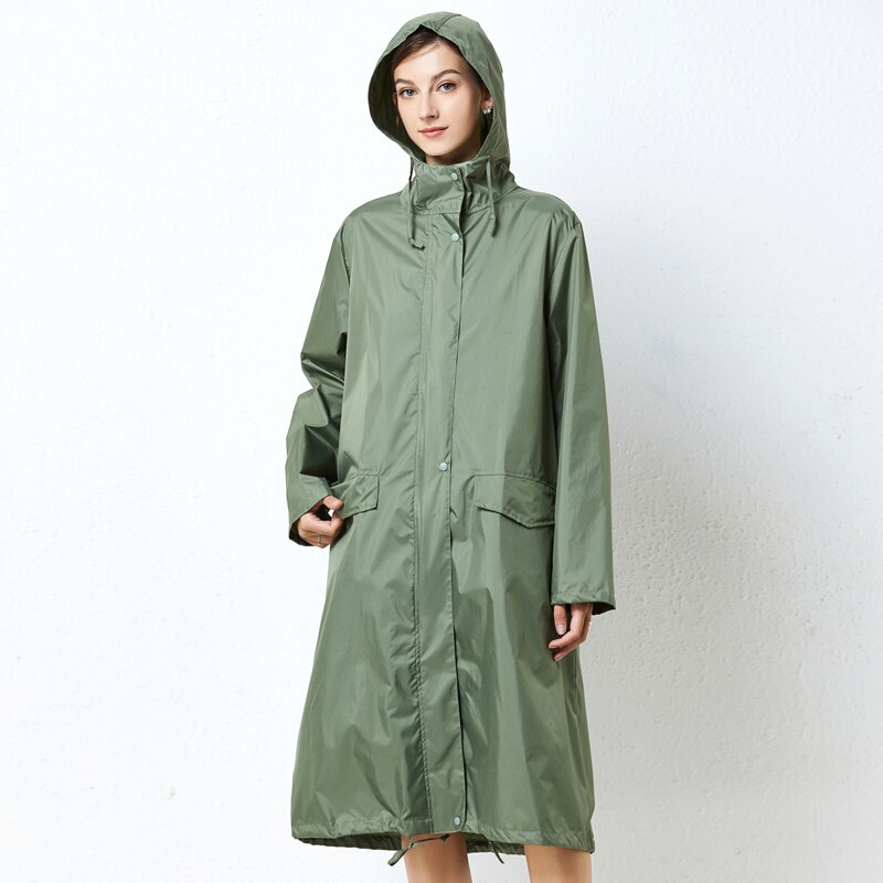 Japanese And Korean Raincoat Female Adult One Piece Poncho Long Men Waterproof Windbreaker Light Outdoor Hiking Jack
