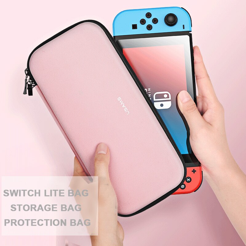 Interruptor saco de armazenamento console do jogo portátil capa escudo caixa de transporte à prova dwaterproof água para nintendo switch e lite acessórios