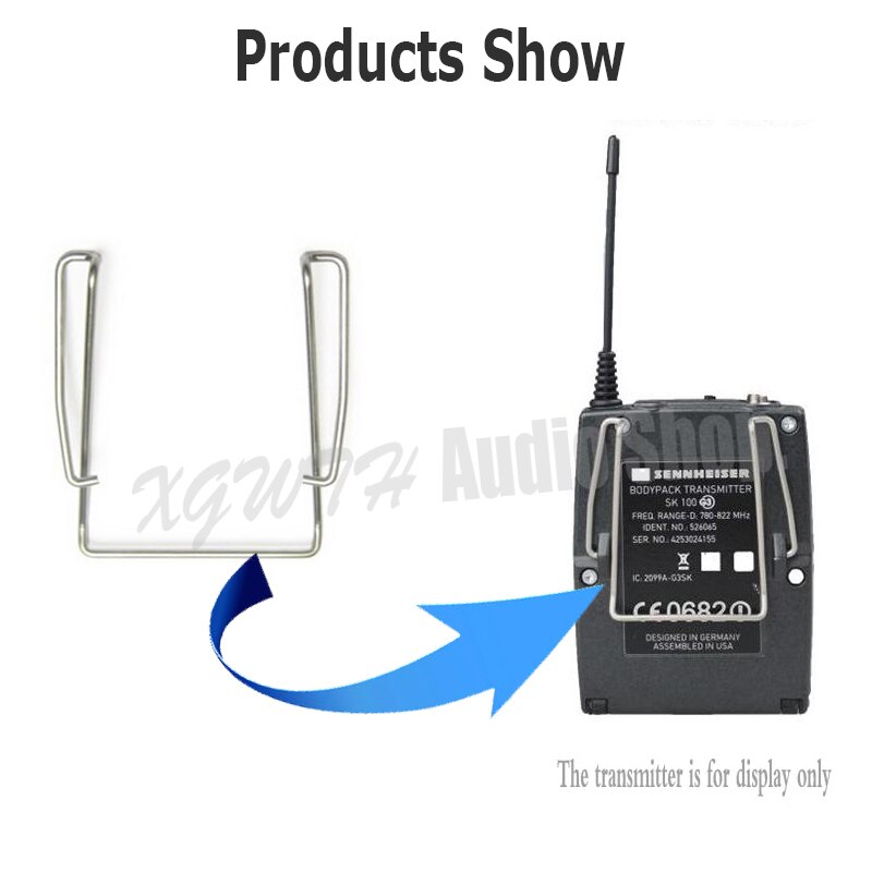 4 Stuks Vervanging Riemclip Voor Sennheiser Draadloze G1 G2 G3 G4 Sk Ek 100 300 500 Riem Lichaam Bodypack zender Metalen Clips