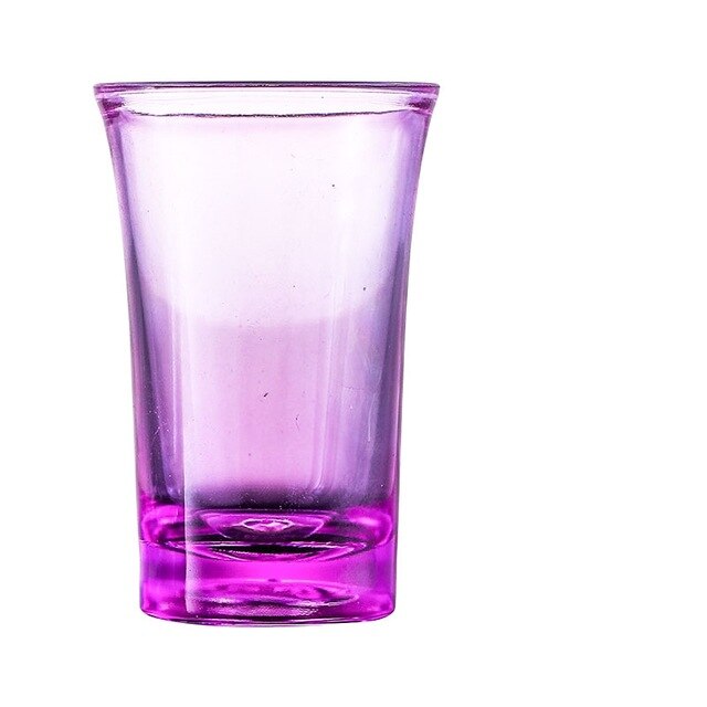 35ml Acrylic Shot Cup Spirits Vodka Drink Cup Liquor Alcohol Goblet Whisky Cup Bar KTV Color Wine Cup: Purple