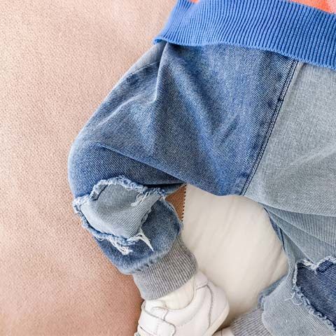 Baby hosen, Baby mädchen, frühling und herbst modelle, ausländischen stil, freundlicher baumwolle Jeans, jungen lässig stil