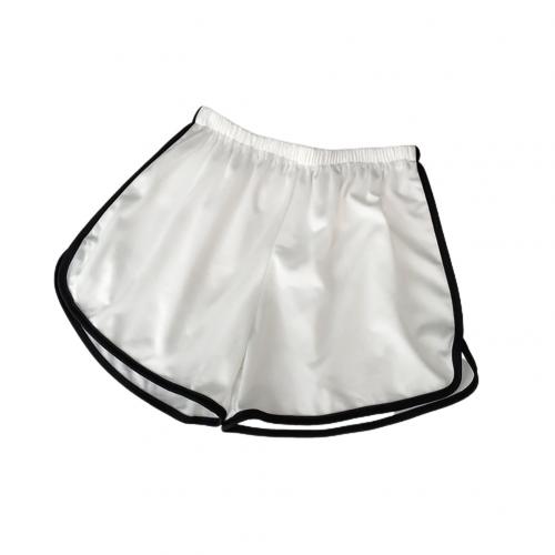 Sommer kvinder afslappet patchwork krop fitness træning stretch tynde slanke shorts: Hvid / M