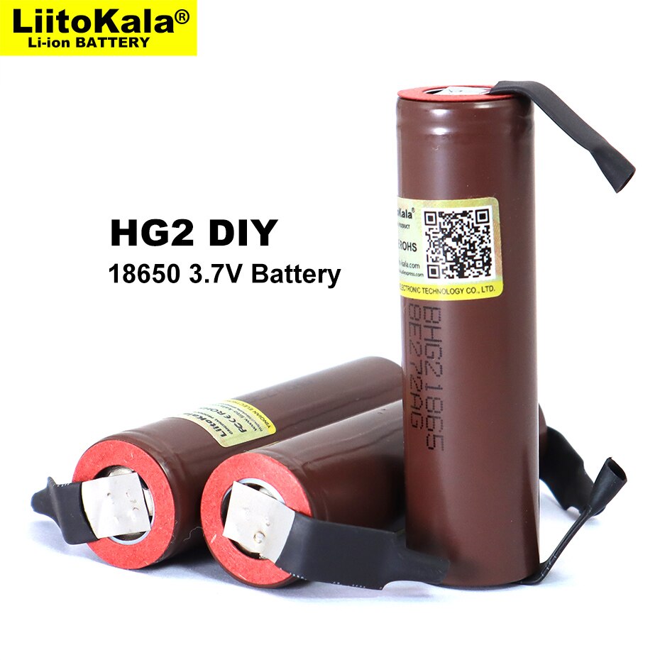 2022 Liitokala neue HG2 18650 3000mAh batterie 18650HG 2 3,6 V entladung 20A, gewidmet Für hg2 batterien + DIY Nickel