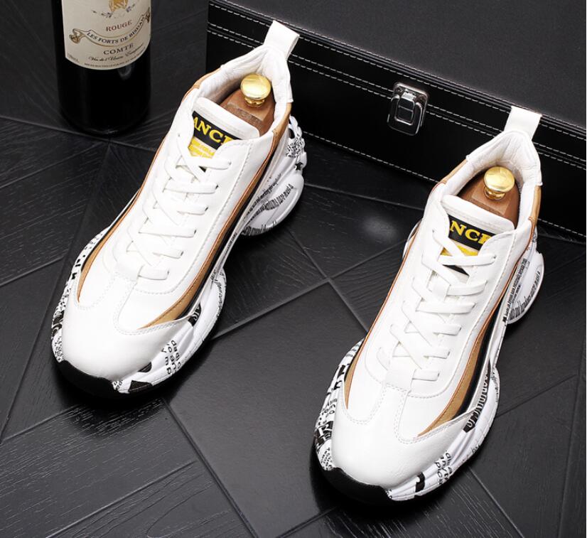 Casual Men Shoes Platform Sneakers Vintage Male Thick Sole Trainers Running Shoes Youth Boy Gym Teenagers