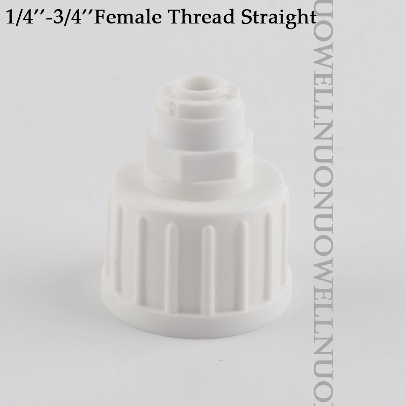 10Pcs 1/4 ''3/8'' Pe Pijp Connector 3/8 ''Female Draad Omgekeerde Osmose Ro Water System Fitting Tuin Irrigatie buis Connectors: 1l4Inch-3l4Inch
