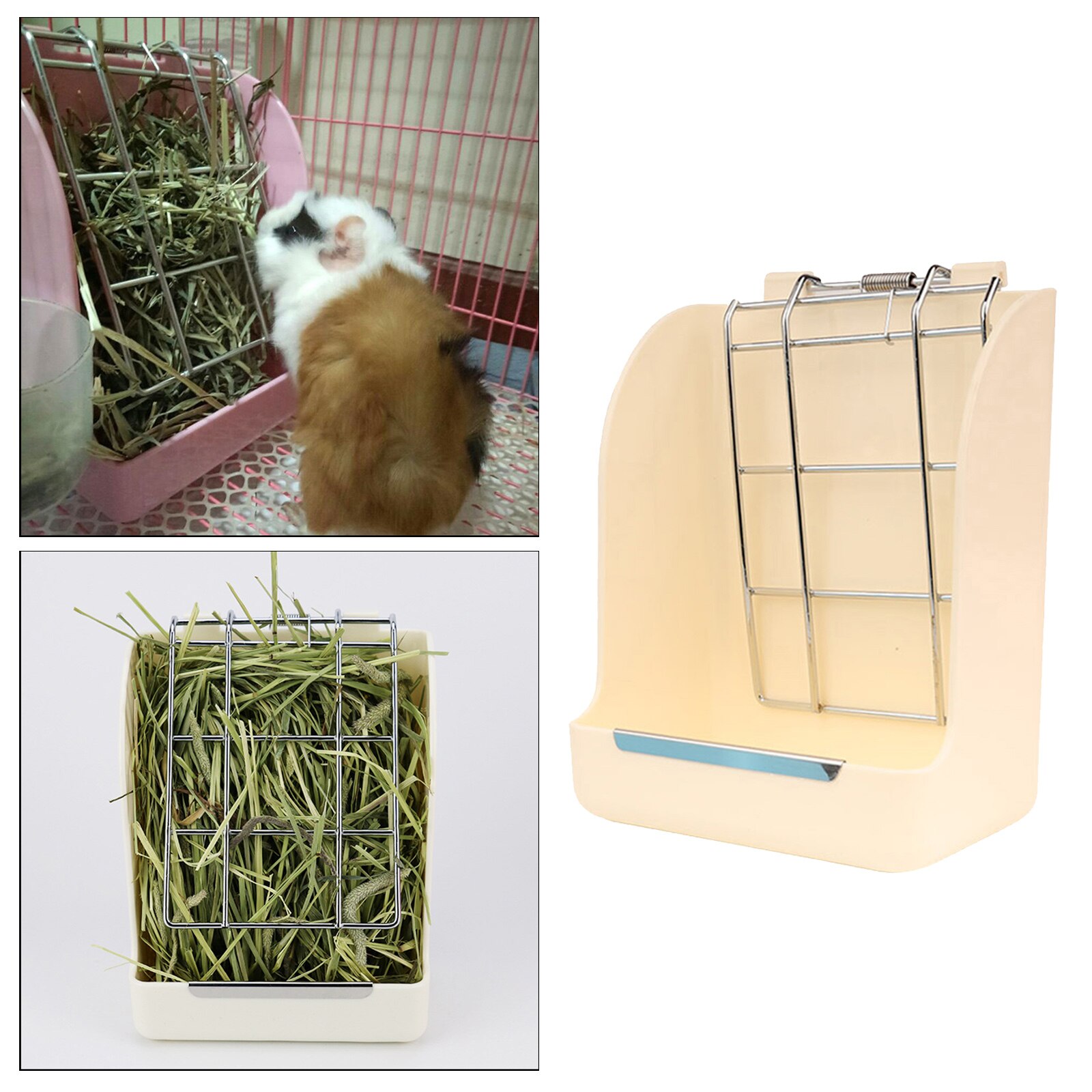 Estante colgante para heno, soporte para comida, cuenco para heno, dispensador de comida, conejo, soporte para alimentador, Chinchillas, herbidore, conejillos de indias