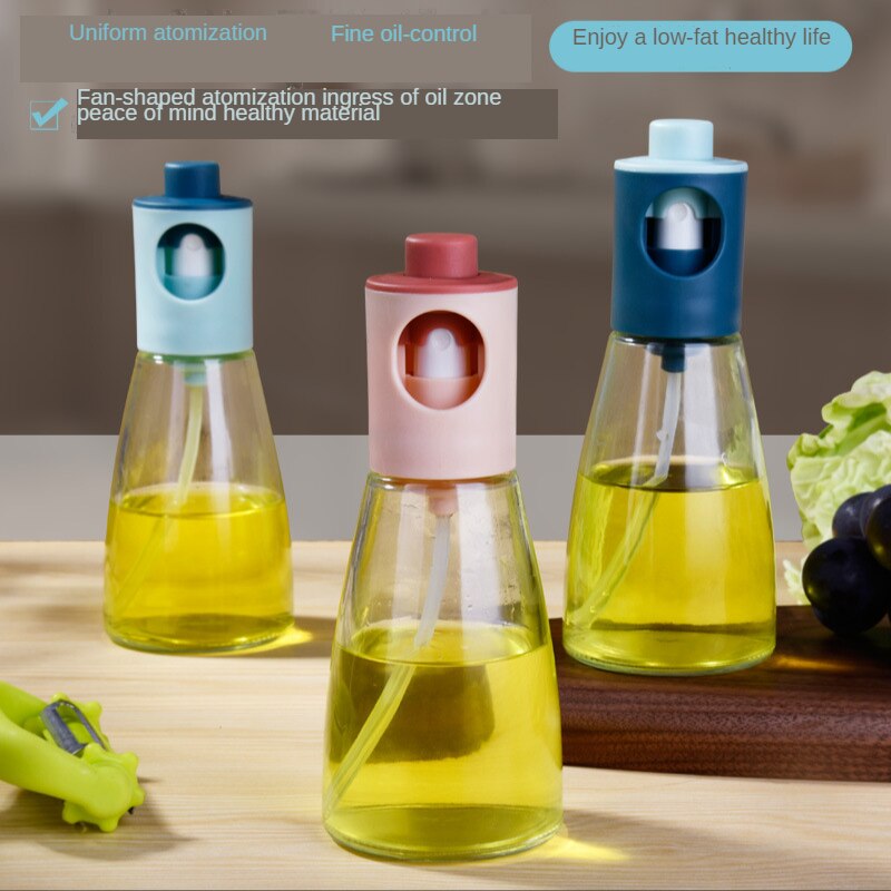 Spray Oil Dispenser Barbecue Glass Oil Spray Bottle for Oil Soy Sauce Vinegar Sprayer Seasoning Bottle Kitchen Accessories