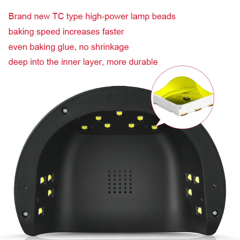 Dual Lichtbron Uv Led Nail Lamp Scherm Licht Nail Gel Droger Lamp Professionele Gel Nail Apparatuur Nail Droger machine