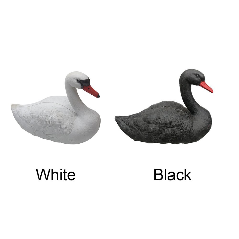 Floating Deterrent Realistic Decoy Pond Bird Decoration Lightweight Statue Swan Sculpture Fishing Hunting Yard Ornament Garden