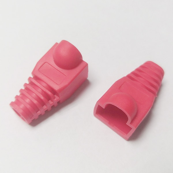 RJ45 CAT6 CAT5e Adapter Cap Ethernet Network Cable Connector Plugs RJ45 Caps Cat 5 protective Sleeve Multicolour 50 100pcs/lot: Red / 100m