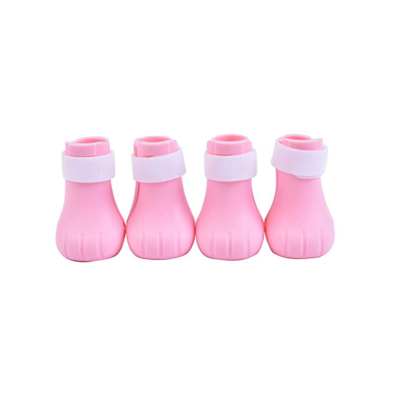 Gants de protection des pattes de chat, anti-rayures, coupe des ongles, lavage des morsures de chat, Set de pieds, bottes, fournitures de bain pour animaux de compagnie, 4 pièces: Pink