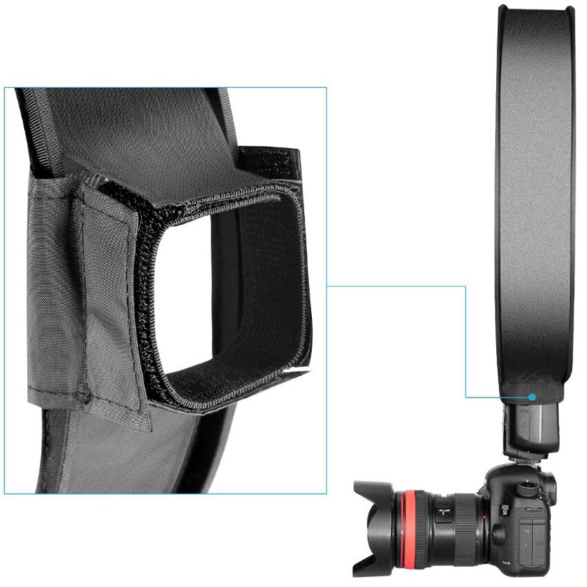 1Pc 30CM Folding Softbox Universal Round Camera Soft Box On-Top Flash Diffuser, Speedlight Softbox Camera Auxiliary Devices