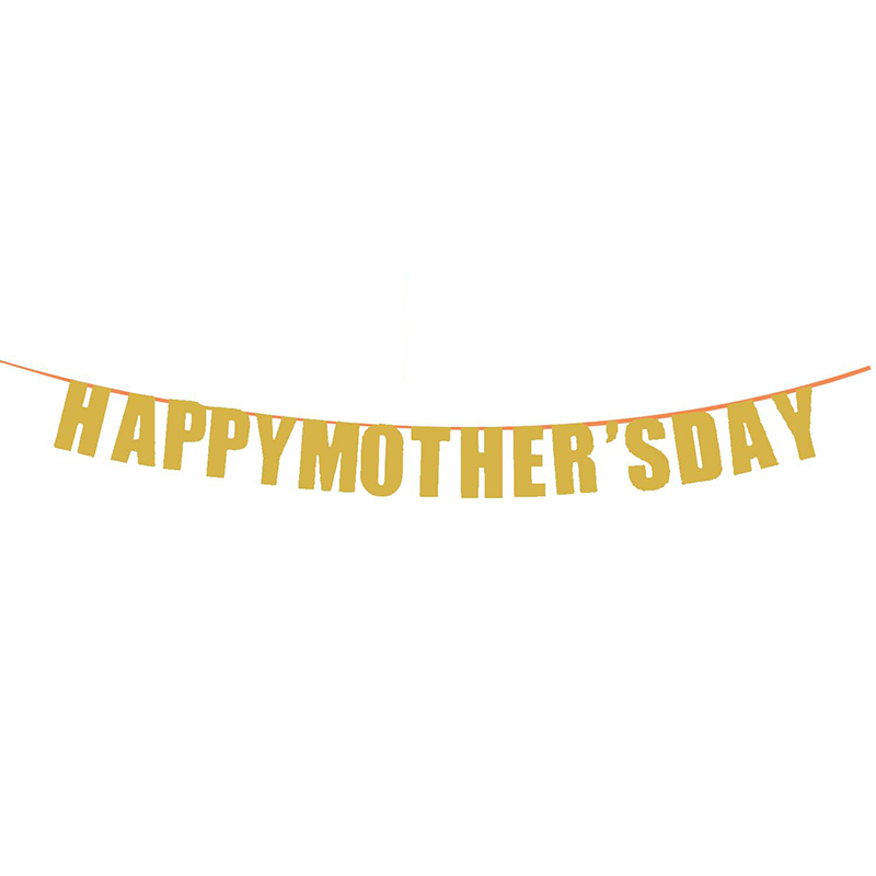 Banner de dia das mães, ouro rosa, decorações de dia das mães, suprimentos, formato de coração, ornamento pendurado, decoração de feliz dia das mães: camouflage