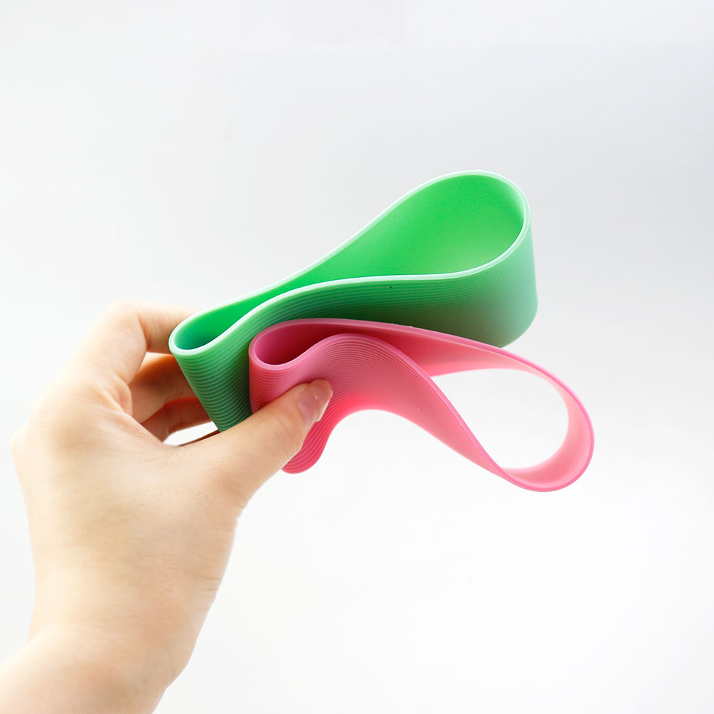 16 Kleuren 8.5Cm Siliconen Cup Cover Strepen Antislip Warmte Voor Glas Cup Mouwen 85Mm Geïsoleerde Water fles Cup Mouwen