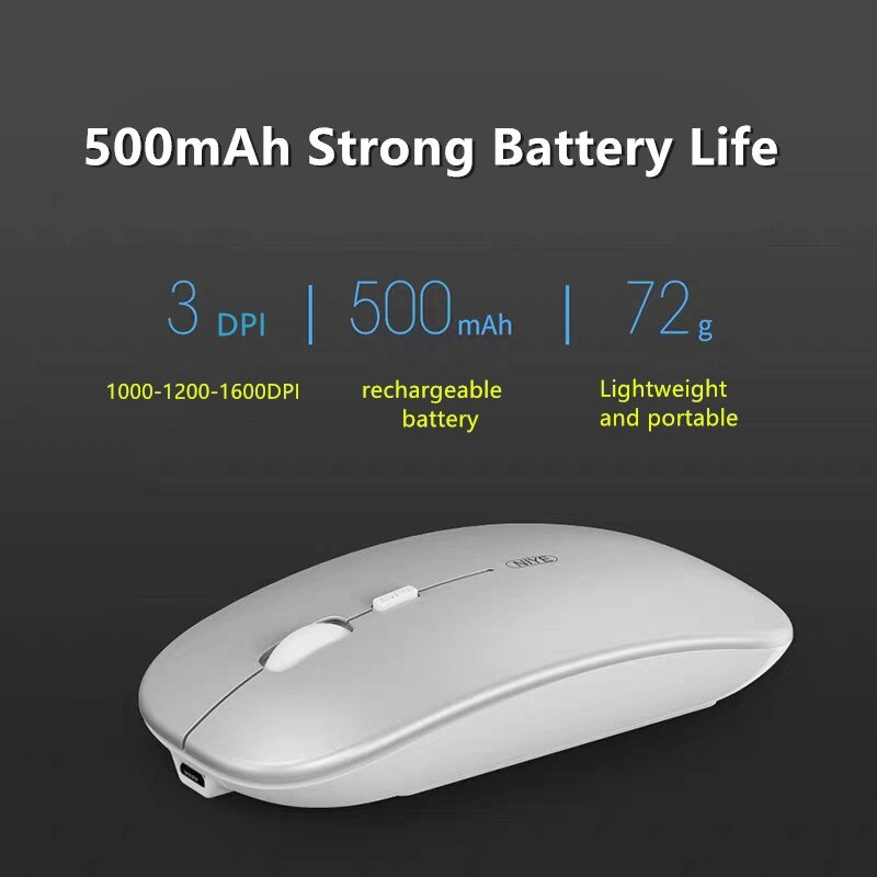 2.4G bezprzewodowa mysz komputerowa mysz Bluetooth Silent PC ergonomiczna Mause ładowalna mysz optyczne USB myszy do biura Laptop PC