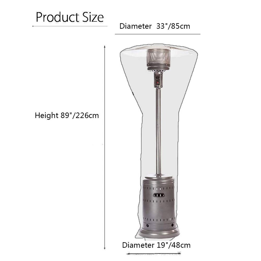 Heater Protector Umbrella Shape Only Cover Heating Furnace Gas Heater Cover Dustproof Outdoor Heater Cover Protective