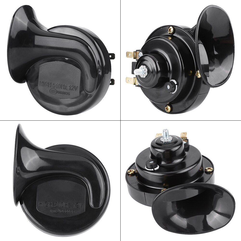 Universal 12V 510HZ 110dB Loud And Clear Sound Waterproof Motorcycle Electric Snail Horn Loud Voice Speaker