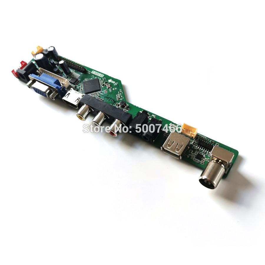 for LTN141AT02/LTN141AT03/LTN141AT07/LTN141AT13 30 Pin LVDS 1280*800 LCD monitor control board VGA AV USB 1CCFL matrix kit