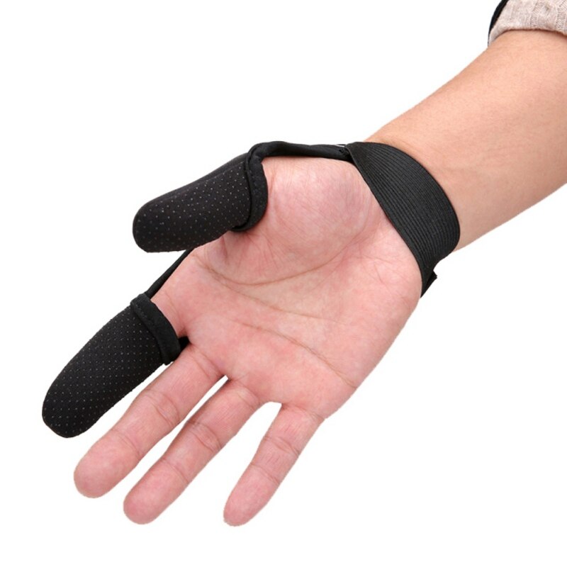 2 Finger Handschuhe Angeln draussen Atmungsaktive Anti-Unterhose Daumen Index Finger Handschuhe Angeln Finger Schutz Werkzeug Zubehör. //