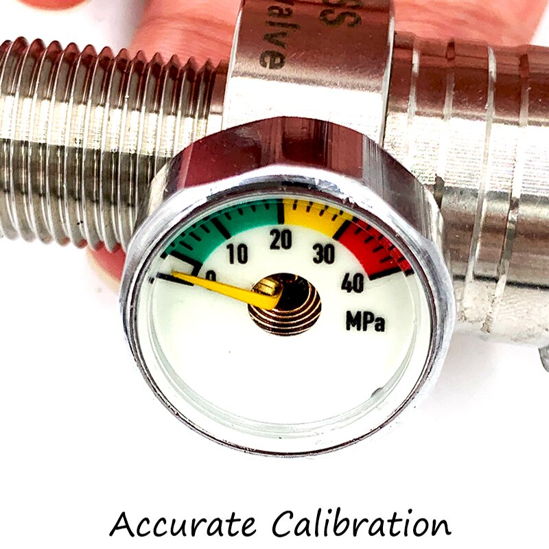 PCP Airforce Condor Hochdruck Ventil Direct Injection Test Ventil M18x1.5 8mm Füllen Nippel 4500psi 40MPA Gauge Edelstahl