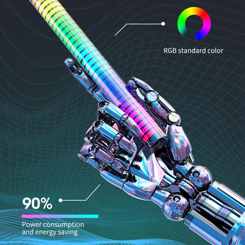 Musica RGB controllo del suono luce a portato controllo APP Raccogliere 3D luci del ritmo ad attivazione vocale colore ambientale lampade per feste di musica