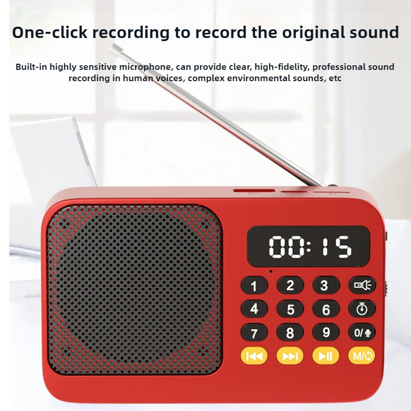 Radio Radio Fm Przenośne małe awaryjne akumulatory Ham Bluetooth Sound Box Kuchenne Am Mini Vintage Ham Głośnik Odtwarzacz Mp3