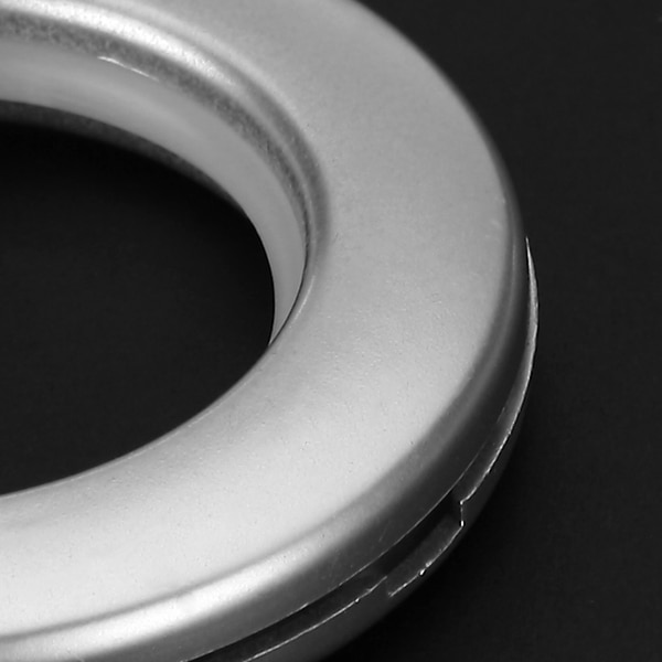 6 stk rund plastring til maljegardiner stangdekor, innvendig dia . 45mm,  lavt støynivå
