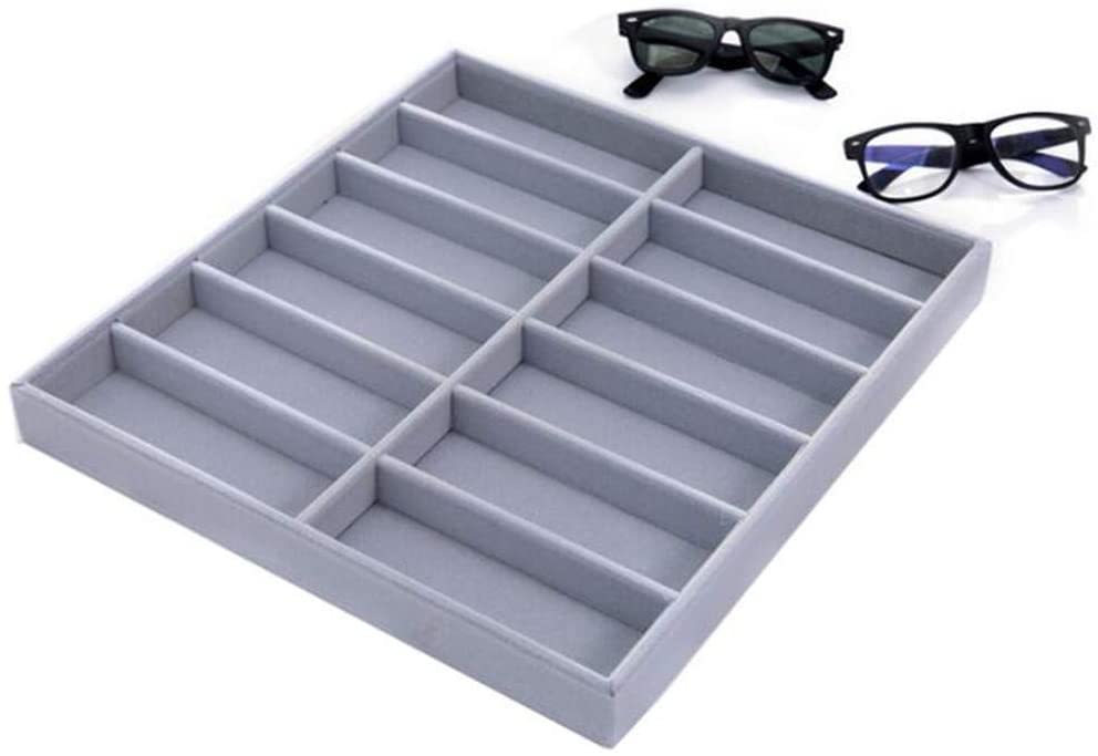 6/12 gitter solbriller opbevaringsboks arrangør briller vitrine stativ holder briller briller boks solbrille etui
