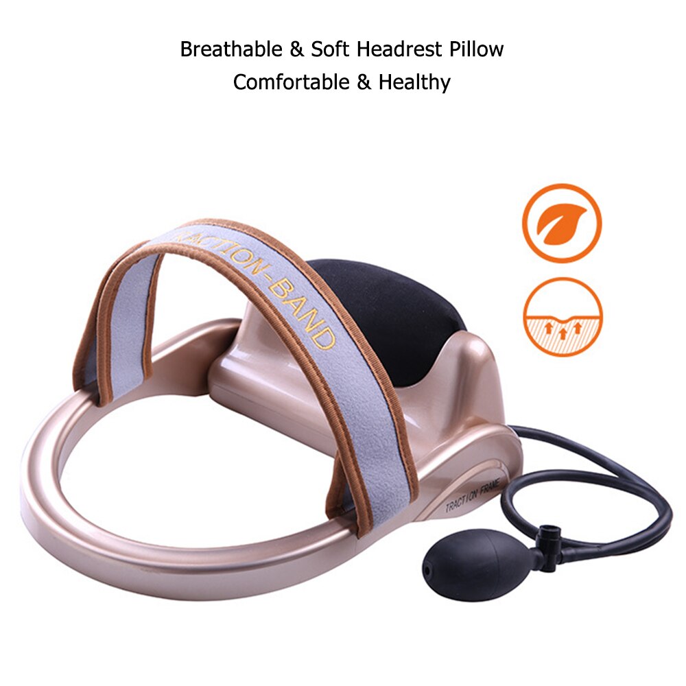 Inflatable Air Cervical Neck Traction Device Neck Support Muscle Tension RelievesVertebra Correction Tractor Relaxing Massager